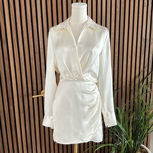 Never worn silk Zara dress